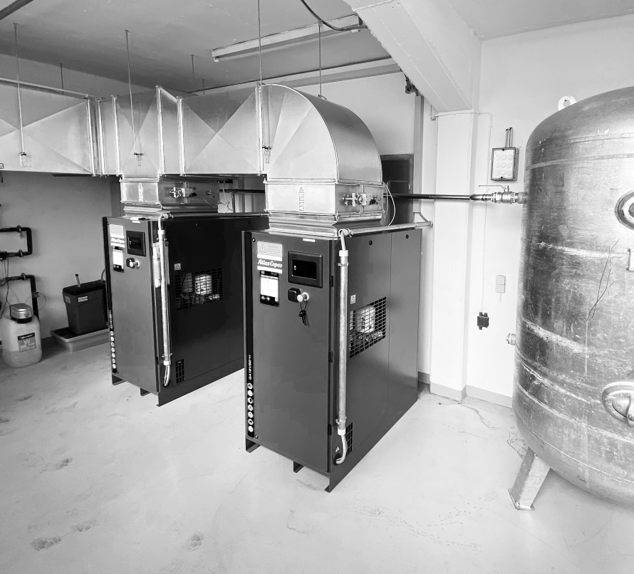 Druckluftstation mit Wärmerückgewinnung