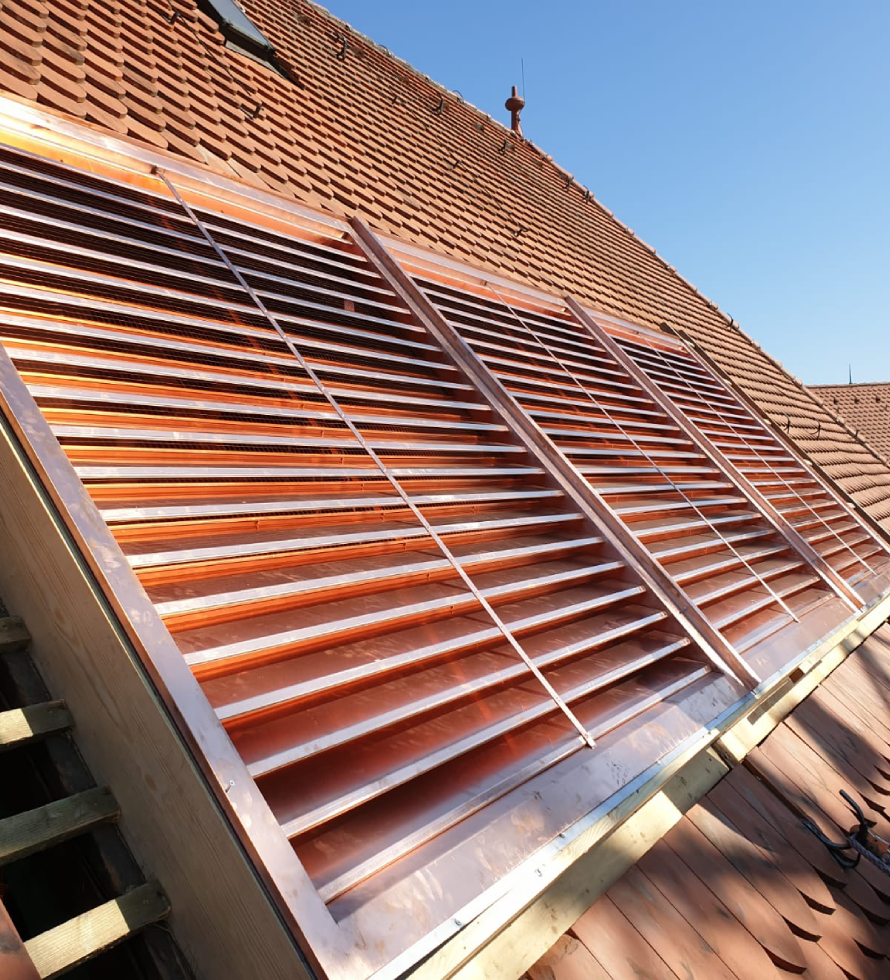 Wetterschutzgitter Kupfer Wetterschutzgitter Kupfer