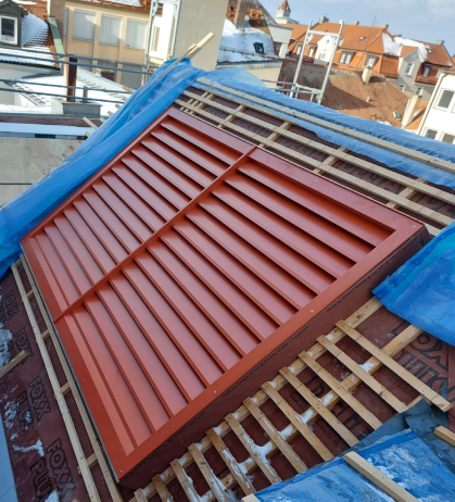 Wetterschutzgitter Dacheinbau Wetterschutzgitter Dacheinbau